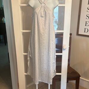 Light Gray Halter Neck Dress